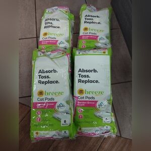 4-Pack Purina Cat Litter PADS Tidy Cats Breeze With Glade Garden Grove Scent